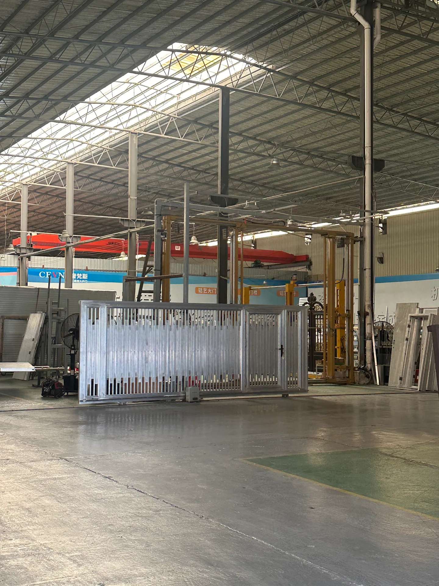 Stone slab production facility visited during VELA Home Global supplier sourcing in Foshan