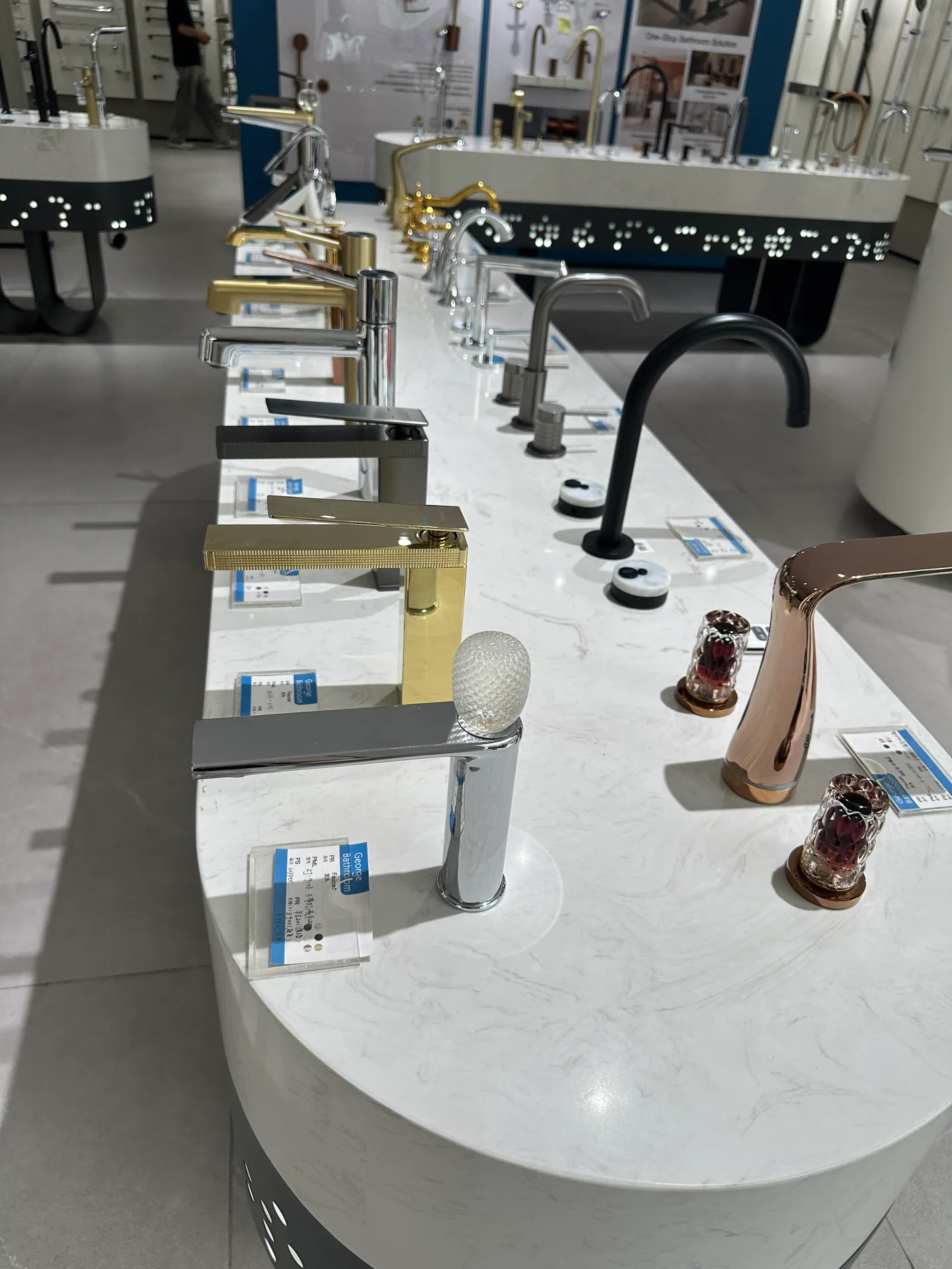 Bathroom fittings and faucet finishes reviewed for an international procurement project
