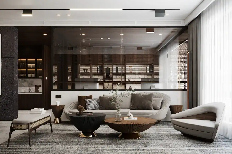 Luxury furniture showroom in Foshan used for product sourcing