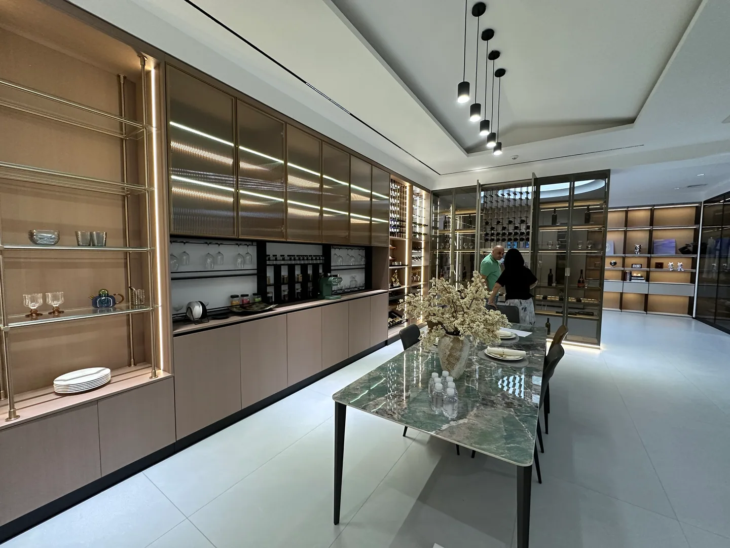 Custom cabinetry and millwork finish display reviewed for an interior project